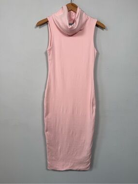 KOOKAÏ Baby Pink Sleeveless Cowl Neck Bodycon Midi Dress Size 6/8